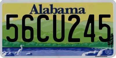 AL license plate 56CU245