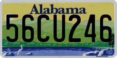 AL license plate 56CU246