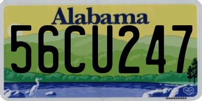 AL license plate 56CU247