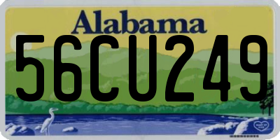 AL license plate 56CU249