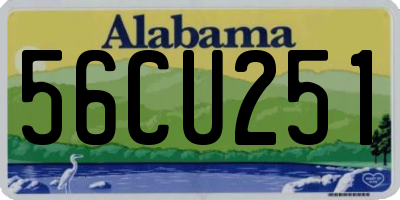 AL license plate 56CU251