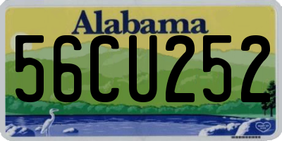 AL license plate 56CU252