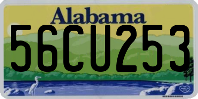 AL license plate 56CU253