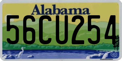 AL license plate 56CU254