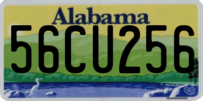 AL license plate 56CU256