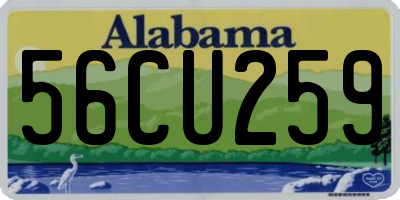 AL license plate 56CU259