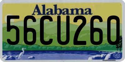 AL license plate 56CU260