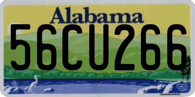 AL license plate 56CU266