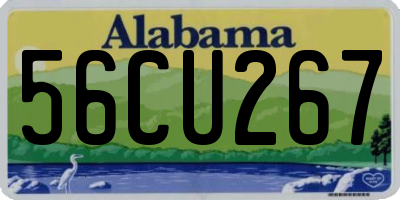 AL license plate 56CU267