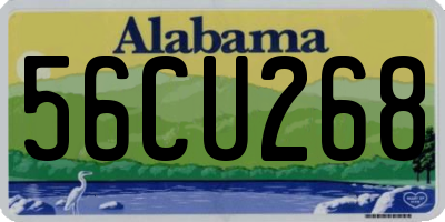 AL license plate 56CU268