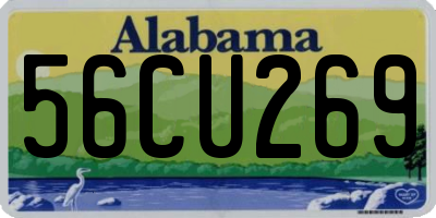 AL license plate 56CU269