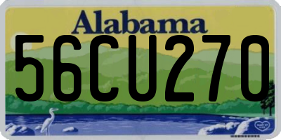 AL license plate 56CU270