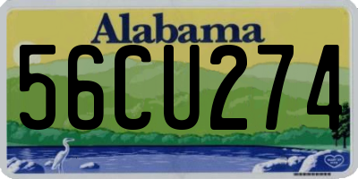 AL license plate 56CU274