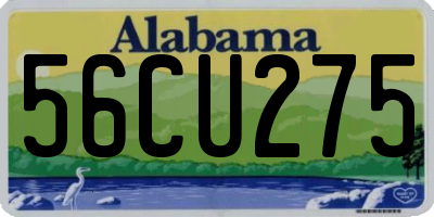 AL license plate 56CU275