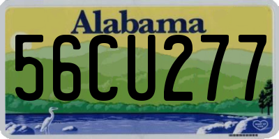 AL license plate 56CU277