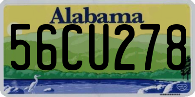 AL license plate 56CU278