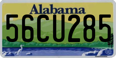 AL license plate 56CU285