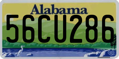 AL license plate 56CU286