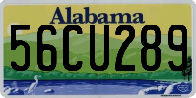 AL license plate 56CU289