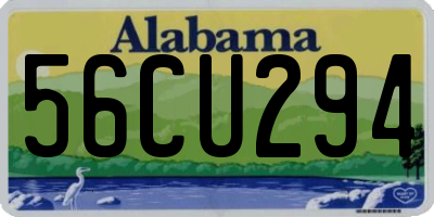 AL license plate 56CU294