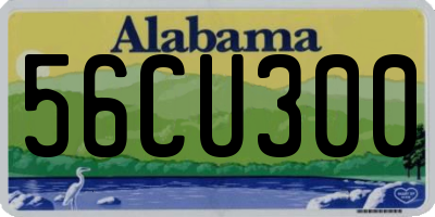AL license plate 56CU300