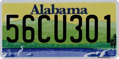 AL license plate 56CU301