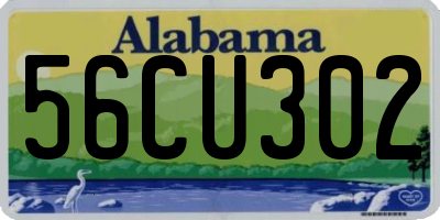 AL license plate 56CU302