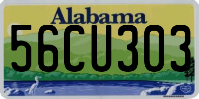 AL license plate 56CU303