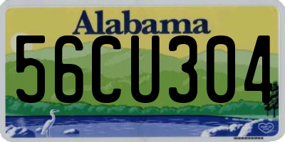 AL license plate 56CU304