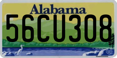 AL license plate 56CU308