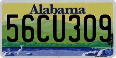 AL license plate 56CU309
