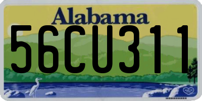 AL license plate 56CU311