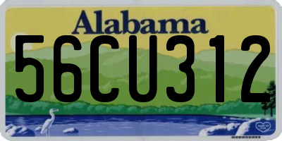 AL license plate 56CU312