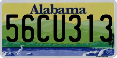 AL license plate 56CU313