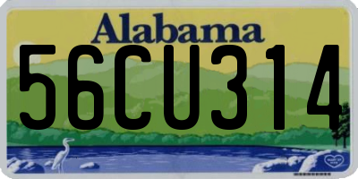 AL license plate 56CU314