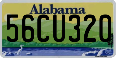 AL license plate 56CU320