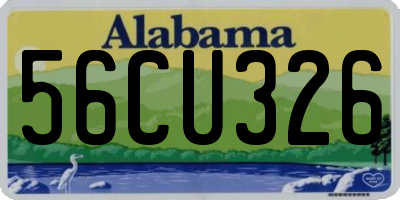 AL license plate 56CU326