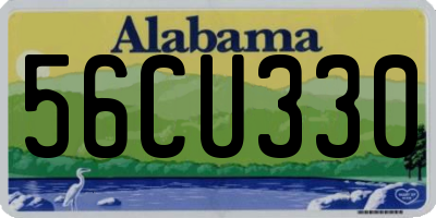 AL license plate 56CU330
