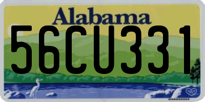 AL license plate 56CU331