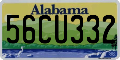 AL license plate 56CU332
