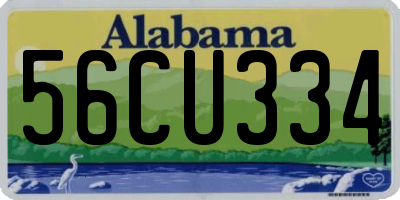 AL license plate 56CU334