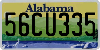 AL license plate 56CU335