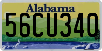 AL license plate 56CU340