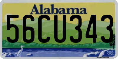 AL license plate 56CU343
