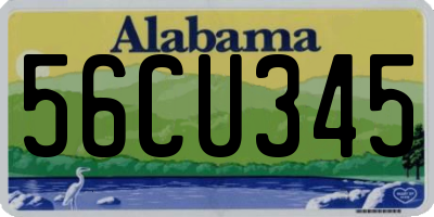 AL license plate 56CU345