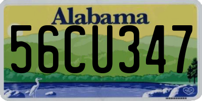 AL license plate 56CU347