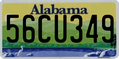AL license plate 56CU349