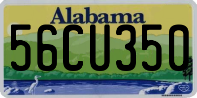 AL license plate 56CU350