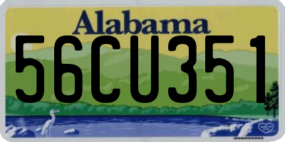 AL license plate 56CU351