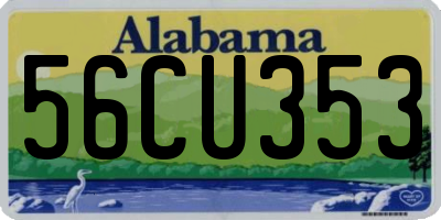 AL license plate 56CU353
